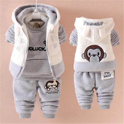 Autumn & Winter Baby Clothes Set – Warm Outfit for Boys & Girls