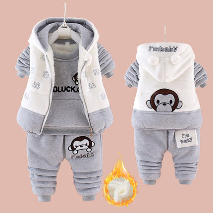Autumn & Winter Baby Clothes Set – Warm Outfit for Boys & Girls