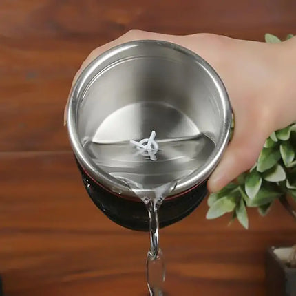 Self-Stirring Camera Lens Coffee Cup – Stainless Steel Mug