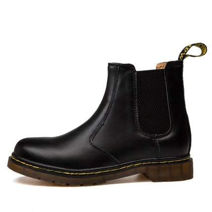Cowhide Leather Martin Boots | Thick Heel | Men & Women | Sizes 35–47