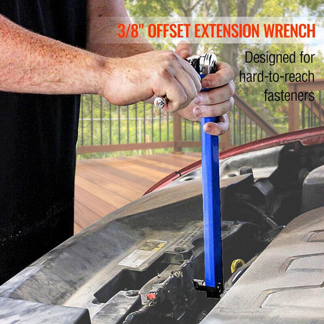 Ratchet Wrench Set with Extension & Adapters – High-Carbon Steel