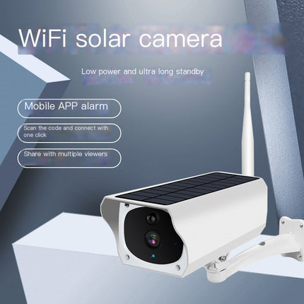 Outdoor Solar Wireless Security Camera – 1080p WiFi, Night Vision, IP66 Waterproof