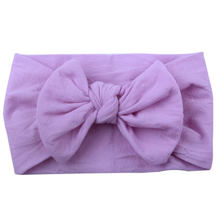 Nylon Flower Bow Baby Hair Headband – 23 Colors | Kids Hair Accessories