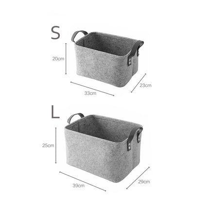 Felt Storage Basket – Large Laundry & Baby Clothes Organizer