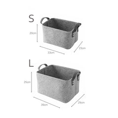 Felt Storage Basket – Large Laundry & Baby Clothes Organizer