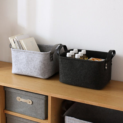 Felt Storage Basket – Large Laundry & Baby Clothes Organizer