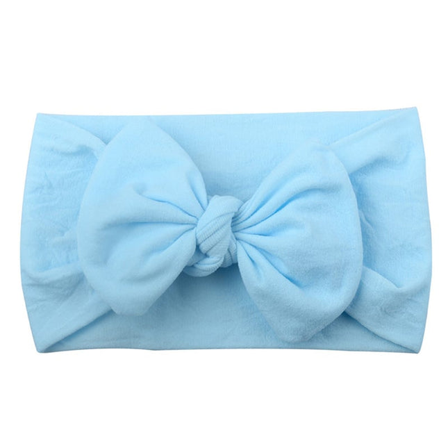 Nylon Flower Bow Baby Hair Headband – 23 Colors | Kids Hair Accessories