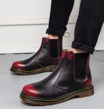 Cowhide Leather Martin Boots | Thick Heel | Men & Women | Sizes 35–47