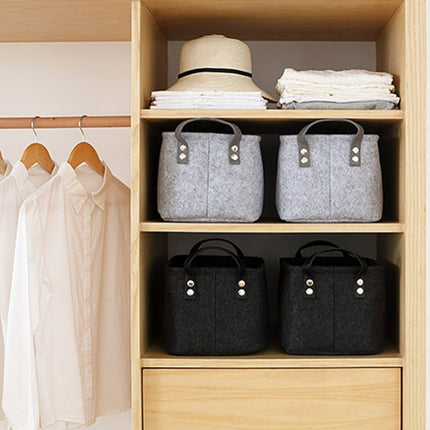 Felt Storage Basket – Large Laundry & Baby Clothes Organizer