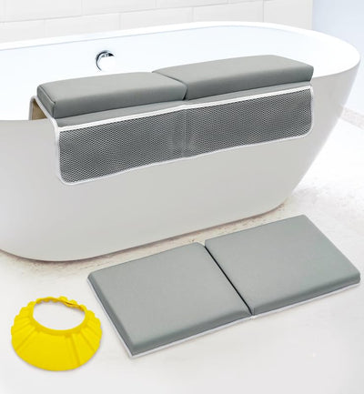 2-Piece Baby Bath Kneeler & Elbow Rest Pad Set – Comfortable Bathtub Kneeling Mat
