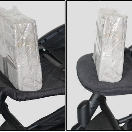 Baby Stroller Footrest Extension Board – Oxford Cloth, 21cm | Black