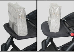 Baby Stroller Footrest Extension Board – Oxford Cloth, 21cm | Black