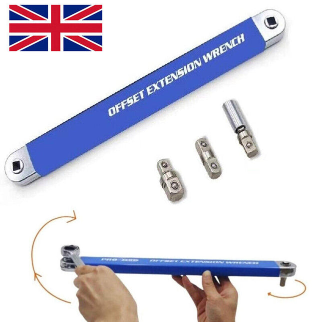 Ratchet Wrench Set with Extension & Adapters – High-Carbon Steel