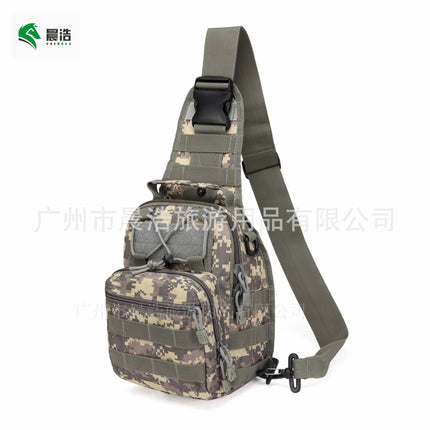 Men's Tactical Chest Bag – Oxford Camo Crossbody Bag for Hiking & Outdoor
