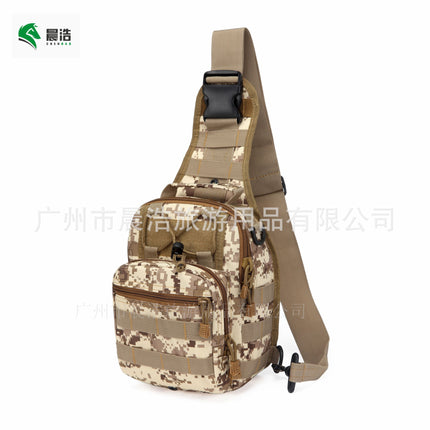 Men's Tactical Chest Bag – Oxford Camo Crossbody Bag for Hiking & Outdoor