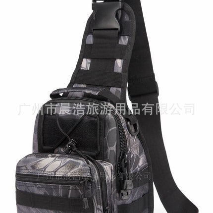 Men's Tactical Chest Bag – Oxford Camo Crossbody Bag for Hiking & Outdoor