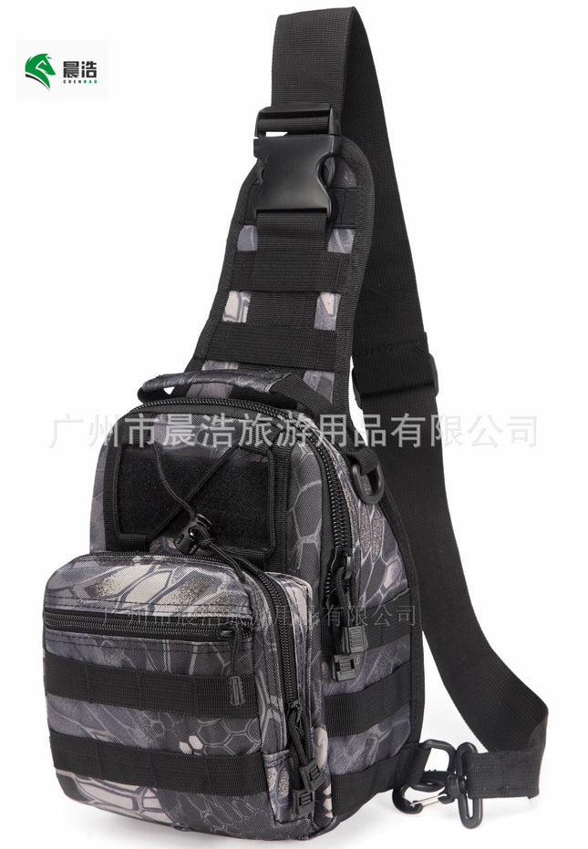Men's Tactical Chest Bag – Oxford Camo Crossbody Bag for Hiking & Outdoor