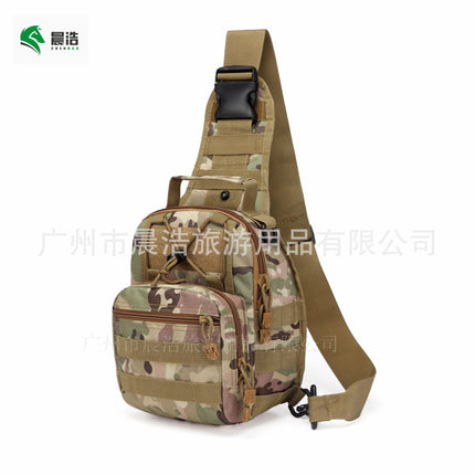 Men's Tactical Chest Bag – Oxford Camo Crossbody Bag for Hiking & Outdoor