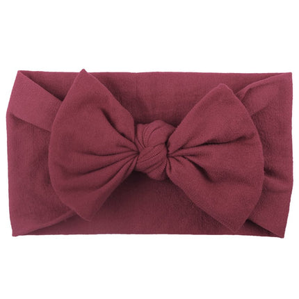 Nylon Flower Bow Baby Hair Headband – 23 Colors | Kids Hair Accessories