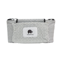 Large Capacity Baby Stroller Storage Bag – Waterproof Nylon with 5 Pockets