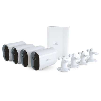 Arlo Pro 4 XL Spotlight Camera Security System – 4 Camera Bundle (Renewed) | VMS4452P