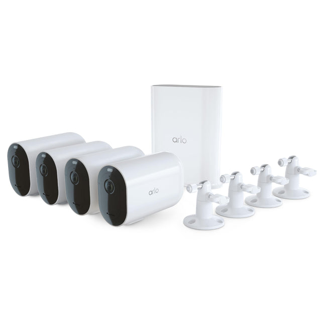 Arlo Pro 4 XL Spotlight Camera Security System – 4 Camera Bundle (Renewed) | VMS4452P