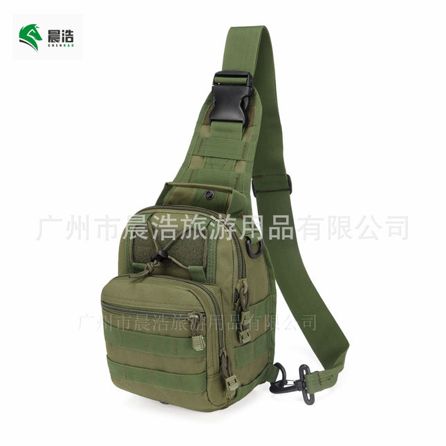 Men's Tactical Chest Bag – Oxford Camo Crossbody Bag for Hiking & Outdoor