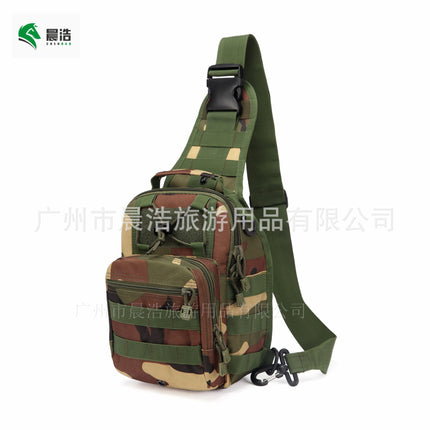 Men's Tactical Chest Bag – Oxford Camo Crossbody Bag for Hiking & Outdoor