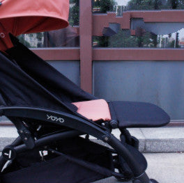 Baby Stroller Footrest Extension Board – Oxford Cloth, 21cm | Black