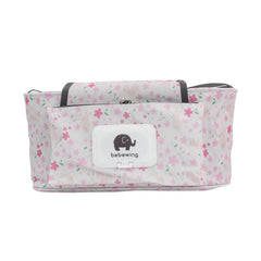 Large Capacity Baby Stroller Storage Bag – Waterproof Nylon with 5 Pockets