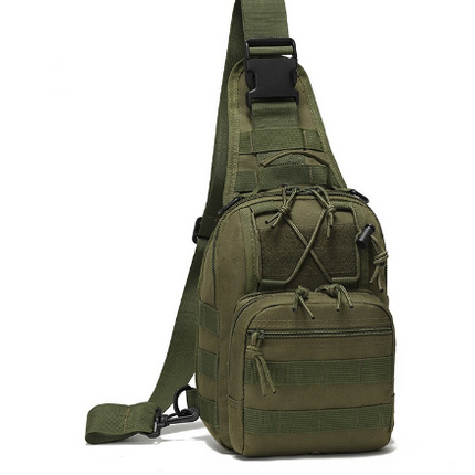 Men's Tactical Chest Bag – Oxford Camo Crossbody Bag for Hiking & Outdoor