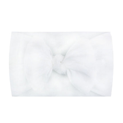 Nylon Flower Bow Baby Hair Headband – 23 Colors | Kids Hair Accessories