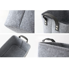 Felt Storage Basket – Large Laundry & Baby Clothes Organizer