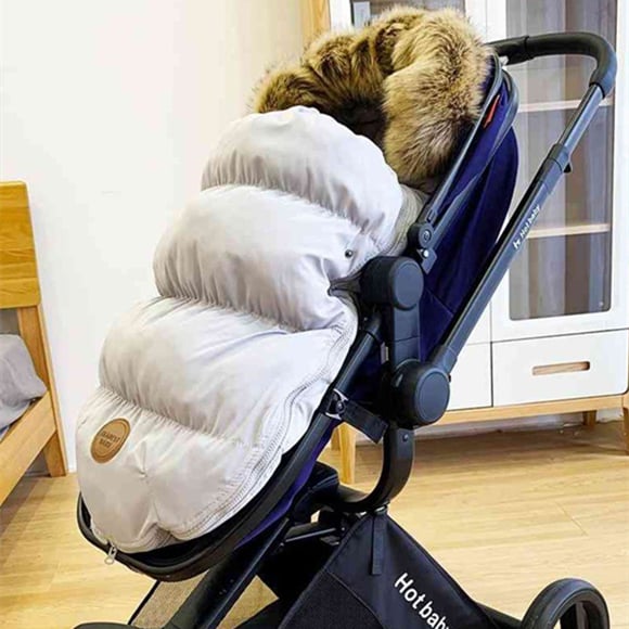 Baby Stroller Sleeping Bag – Warm Nylon Velvet, 90CM | 4 Colors