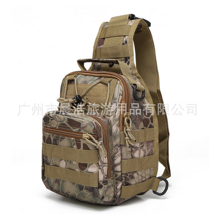 Men's Tactical Chest Bag – Oxford Camo Crossbody Bag for Hiking & Outdoor