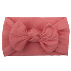 Nylon Flower Bow Baby Hair Headband – 23 Colors | Kids Hair Accessories