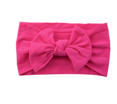 Nylon Flower Bow Baby Hair Headband – 23 Colors | Kids Hair Accessories
