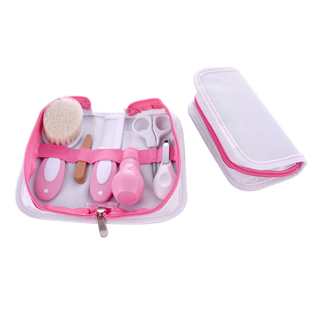 6-Piece Baby Nail Care & Grooming Set with Comb – Pink & Green